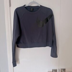 Nike crop blue and black sweater women’s